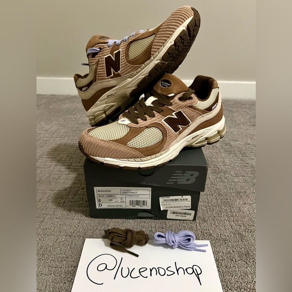 ✅PRE-OWNED✅ Size 8 New Balance 2002R SSENSE Exclusive Brown Corduroy